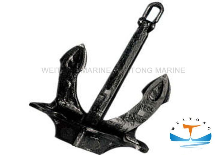 Black Painting Marine Boat Anchors Hall Type GB / T 546 - 1997 Standard